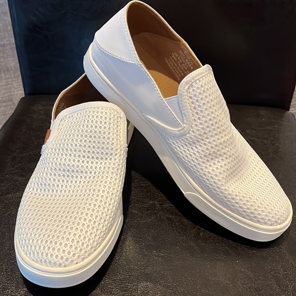 NWOT OluKai Pehuea Bright White Womens Slip On size 10 - Picture 7 of 7
